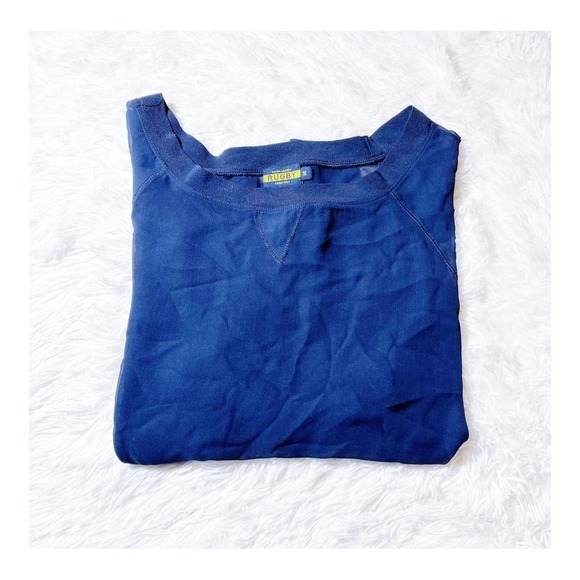 Ralph Lauren Rugby See Through Long Sleeve Crewneck SZ S - Picture 3 of 7